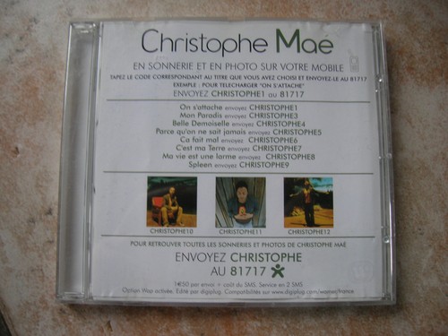 Audio christophe mae mon - cd,