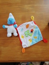 Doudou Nicotoy Schtroumpf Mouchoir Champignon Blanc Bleu Vert Rouge Canards 