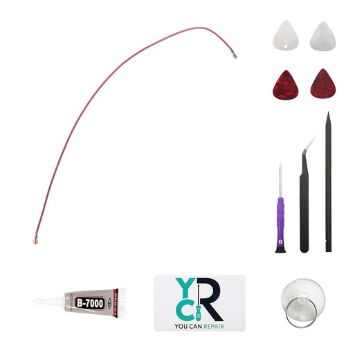 Câble coaxial rouge pièce