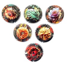 News-Série de 6 Capsules de champagne Générique (Inspiration Florale)