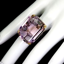 925 Bague en Argent Octogone