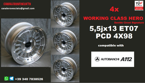 Jantes 13 pouces 4x98 - 4, 5,5j