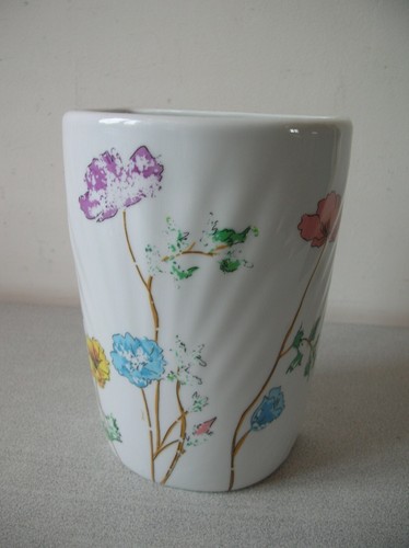 Ancien pot mural porcelaine - mural,