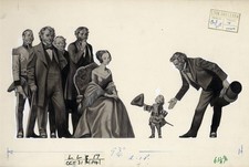 Ron Embleton ART Tom Pouce Tom Tumb Queen Victoria Look and Learn très rare