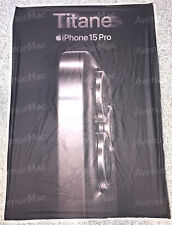  AFFICHE APPLE STORE BANNIÈRE POSTER IPHONE 15 PRO TITANE 2023 120X80CM #102