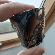 Obsidienne fumée translucide