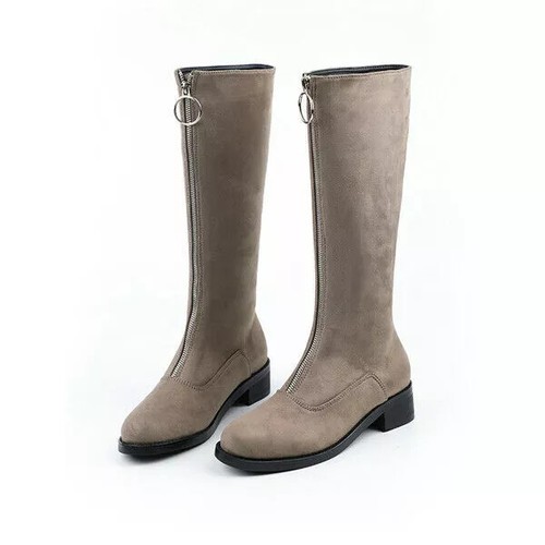 Bottes bikers beige cuir - bikers,