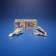 San Ku Kai Popy Gashapon Comet Fire Galaxy Runner CPA-21 & 22 7cm Set Japan rare