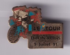 RARE PINS PIN'S .. VELO CYCLISME CYCLING TOUR DE FRANCE 1991 DIJON REIMS 51 ~FZ
