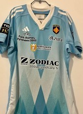 Maillot Domicile Usap Porté Tuilagi Bleu, saison 23/24. Poche GPS