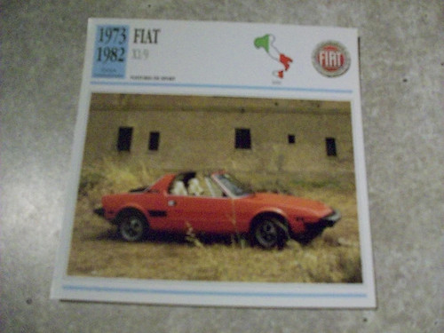 Carte fiche auto - fiche, fiat