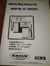ANCIENNE BROCHURE SATAM POMPE A ESSENCE R 1200 INSTALLATION ENTRETIEN  GAS PUMP