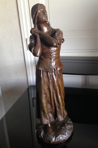 Bronze jeanne arc priére - la,
