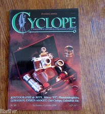 Appareil  photo REVUE CYCLOPE n° 45 Kinétographe, Mimox, Ensign midget.....