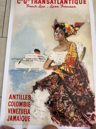 Affiche ancienne french - french, line
