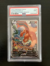 Carte Pokémon : Dracaufeu V 154/172 PSA 9 Stars Etincelantes Française