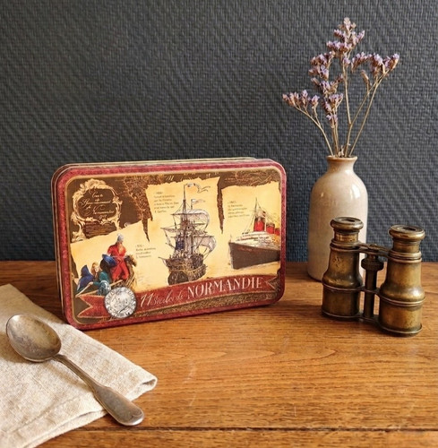 Boîte biscuits vintage - biscuits,