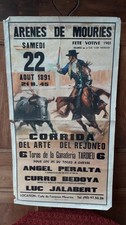 Ancienne Affiche de Corrida 1981 Picador Tauromachie Collection Décoration Rare