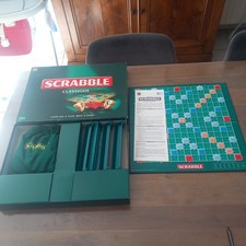 jeu scrabble classique mattel parfait etat et complet avec notice