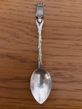 Cuillère Collection Ecusson Verdun Grain De Café Métal Argenté