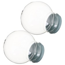  2 Pcs Clear Domes Small Diy Water Globe Mini Boule Neige Boules À D'eau