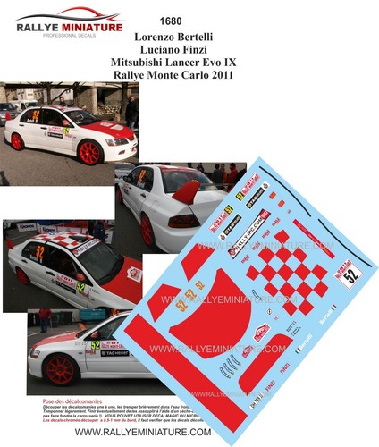 Decals ref 1680 mtsubishi - decals,