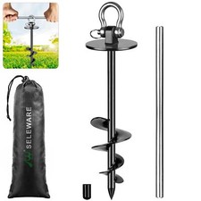 Piquet d'attache d'extérieur antirouille pour chiens de grande taille pesant ...