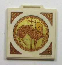 ART DECO MEDAILLE BAPTEME