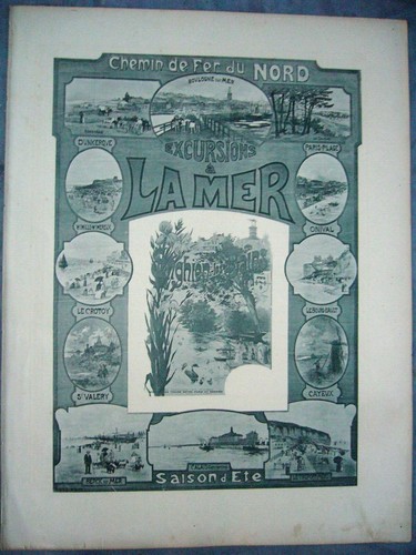 Ancienne affiche chemins - ancienne,