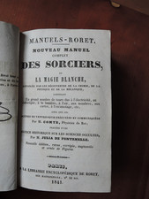 Comte  Sorciers ou la magie blanche dévoilée,encyclopédie  Roret, 1841 relié
