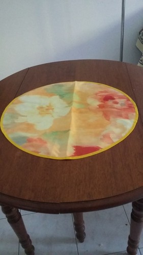 Ancienne nappe ronde napperon - ancienne,