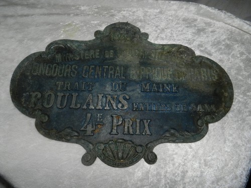 Rare plaque concours - , hippique