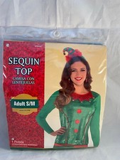 Sequin Elf Costume Shiny Top