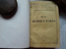 Alexandre Dumas fils-Trois hommes forts-1855-EO en in-12-couvertures conservées