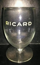  VERRE RICARD  ÉCRITURE JAUNE