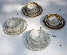 Tasse, soucoupe et assiette en