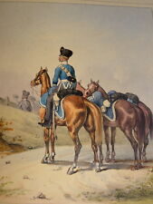 Litho COULEUR COSTUME UNIFORME MILITAIRE ARMEE PRUSSE PREUSSEN ALLEMAGNE 1830 e