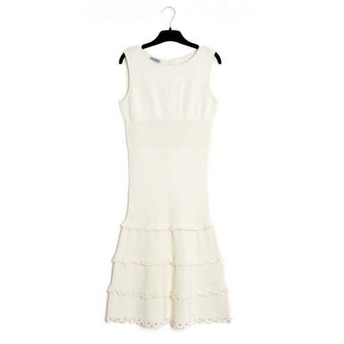 Chanel 2005s robe ecru - chanel,