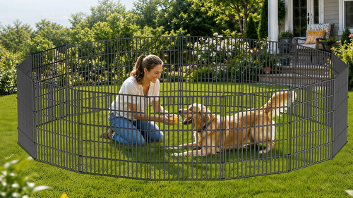 Enclos pour chien panneaux - pour, chien,