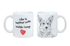 Pembroke Welsh Corgi le mug avec le chien la vie est meilleure Art-Dog