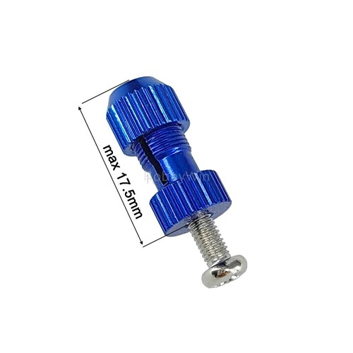 Blue aluminum antenna mount - blue,
