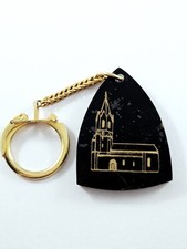 PORTE-CLES - LA NEUVEGLISIENNE de PARIS - Tour Eiffel RELIEF Résine Vintage 1960