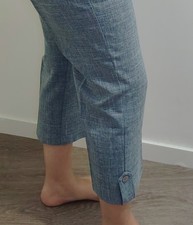Pantacourt bleu Chiné taille