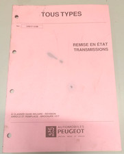 Manuel d'atelier PEUGEOT -