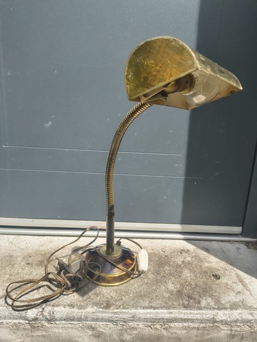Lampe bureau vintage col de - vintage,