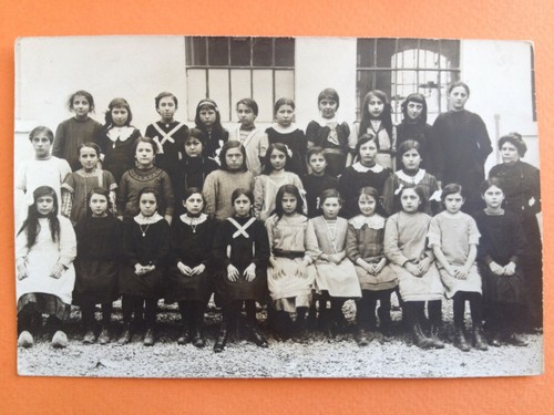 Carte photo classe ancienne - photo,