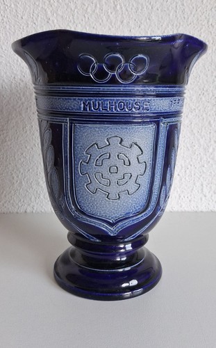 Ancien vase jeux grès - vase, jo
