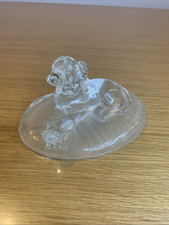 figurine en verre cristal, chien dog labrador en Cristal d'ARQUES, Ref Gh2