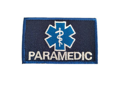 Ecusson/patch Paramedic Bleu 3 velcro - Livraison gratuite