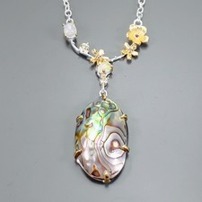 Collier coquille d'ormeau